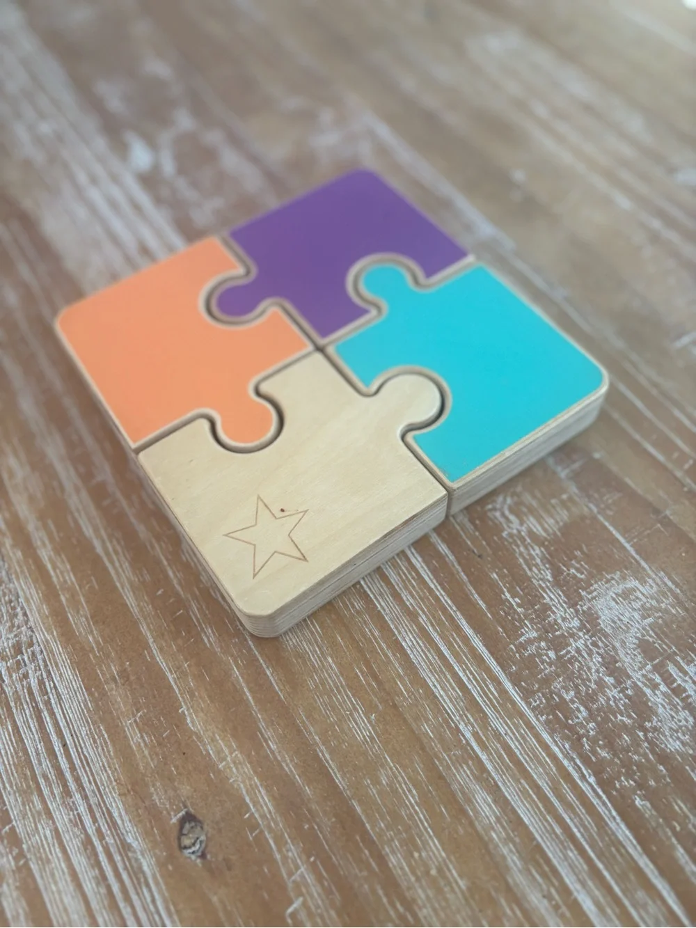 LOVEVERY Wooden Puzzle Block